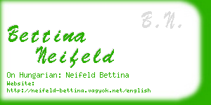 bettina neifeld business card